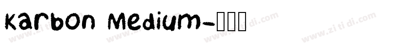 Karbon Medium字体转换